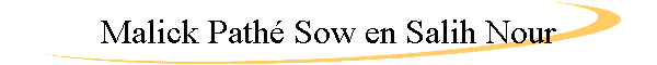 Malick Pathé Sow en Salih Nour